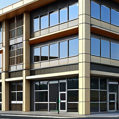 Home 4 **Modern building design adhering to local codes.** (Focus on a building that looks safe and stable, respecting environmental impact rules)