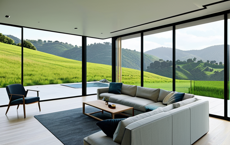 **
"A modern, sustainable home design, featuring clean lines and large windows, set against a backdrop of rolling green hills, daytime, fully clothed, safe for work, appropriate content, architectural rendering, high detail, 8k, realistic lighting, professional, family-friendly, perfect anatomy, correct proportions, natural pose, well-formed hands, proper finger count, natural body proportions."
**