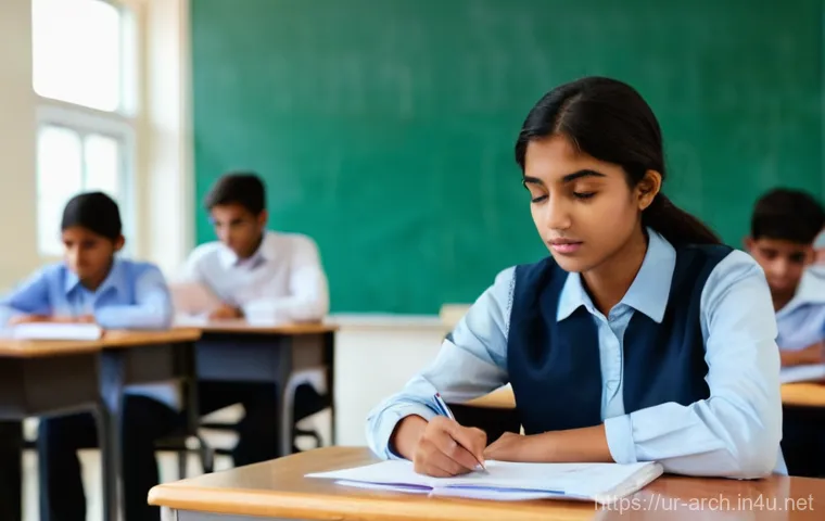 건축기사 시험 실수 줄이는 법 - **Prompt:** A young South Asian male engineering student, wearing modest, casual attire, sits at a w...