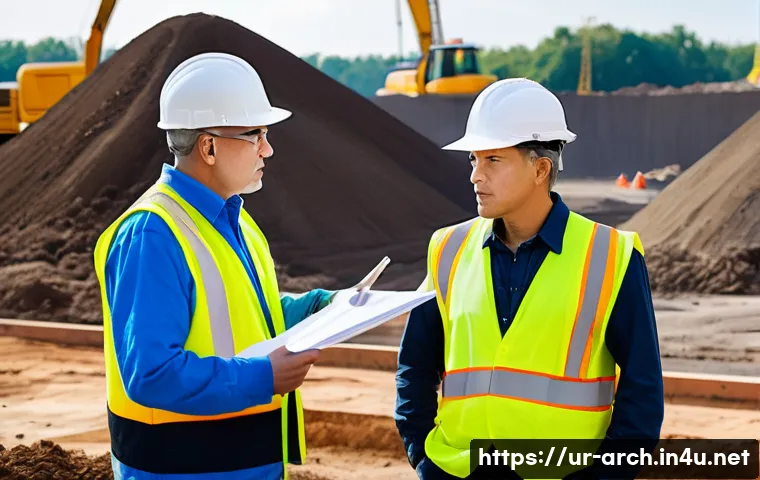 건축사 실무 경험 공유 - **Prompt:** A diverse team of construction workers, an architect, and engineers gathered around a de...